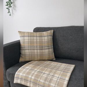 18x18 Set of 2 Plaid Accent Pillow Covers - Inserts not included.